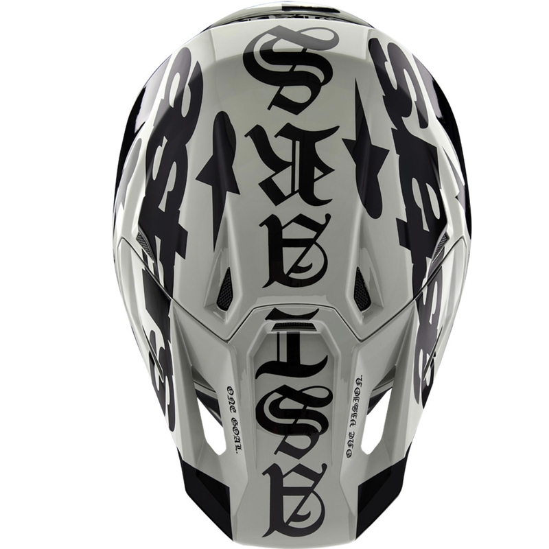 Κράνος motocross περιορισμένης έκδοσης Alpinestars Supertech S-M7 Wolf Dust σε μαύρο χρώμα