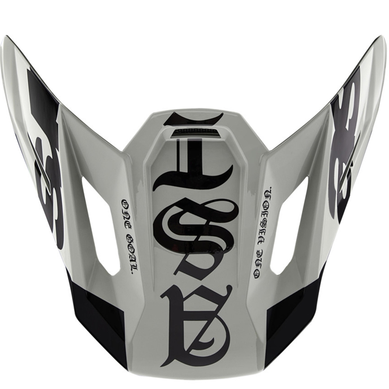 Ζελατίνα κράνους μοτοσικλέτας Alpinestars Supertech S-M7 περιορισμένης έκδοσης Wolf Dust σε μαύρο χρώμα