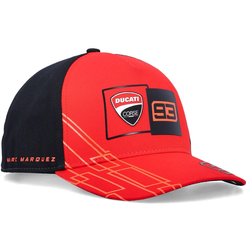 Καπέλο Ducati Corse Marc Marquez 93 Box Logo μαύρο-κόκκινο