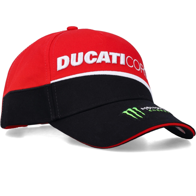 Καπέλο Ducati Corse Monster Diagonal μαύρο-κόκκινο