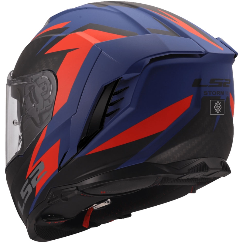 Κράνος μοτοσικλέτας full face LS2 FF818 Storm III Dynamo μπλε-κόκκινο
