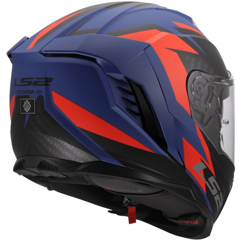 Κράνος μοτοσικλέτας full face LS2 FF818 Storm III Dynamo μπλε-κόκκινο