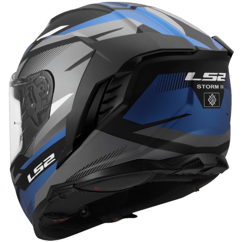 Κράνος μοτοσικλέτας full face LS2 FF818 Storm III Komai μαύρο-μπλε