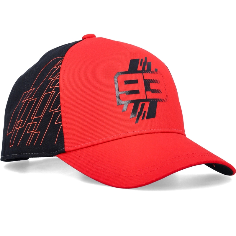 Καπέλο μπέιζμπολ Ducati Marc Marquez 93 και ορθογώνιο Ground μαύρο-κόκκινο