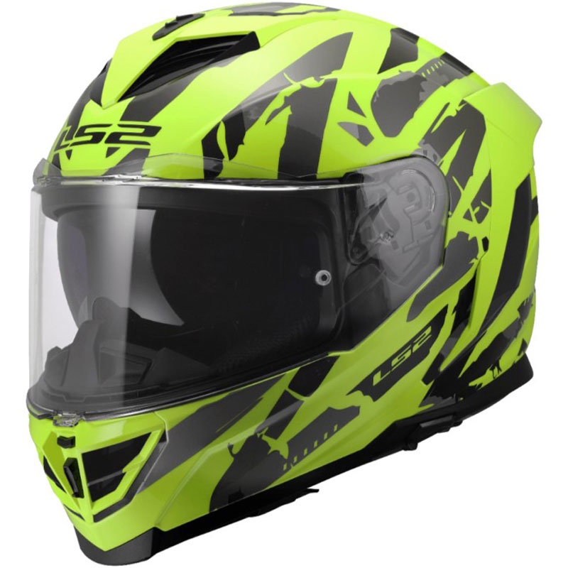 Κράνος μοτοσικλέτας full face LS2 FF818 Storm III Kaos κίτρινο