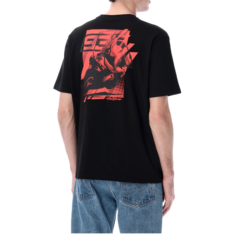Μπλούζα Ducati Marc Marquez Man 93 Look Back μαύρη