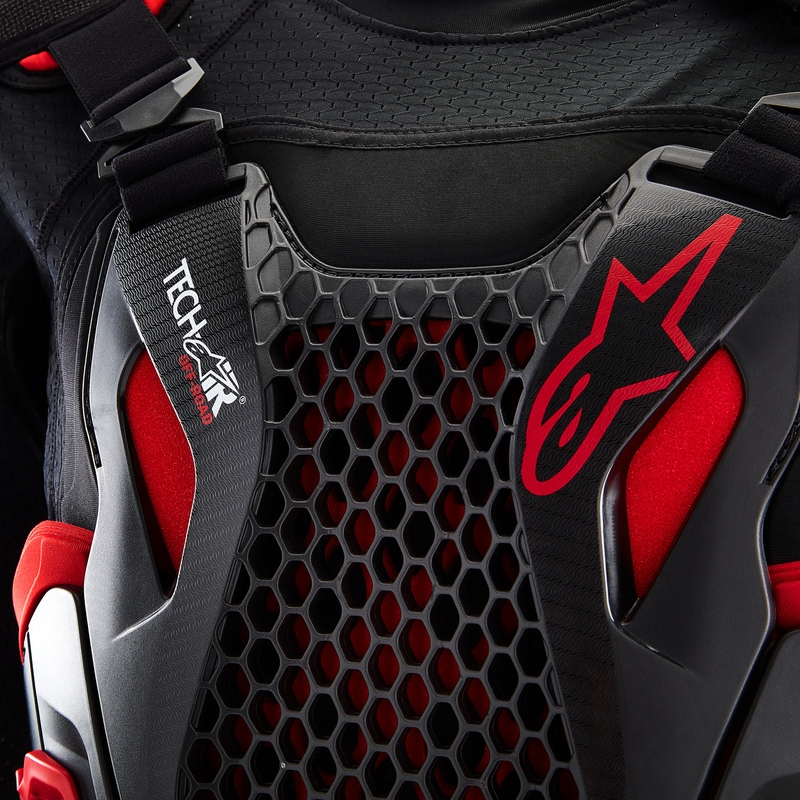Γιλέκο μοτοσικλέτας με αερόσακο Alpinestars TECH-AIR®OFF-ROAD system μαύρο-κόκκινο
