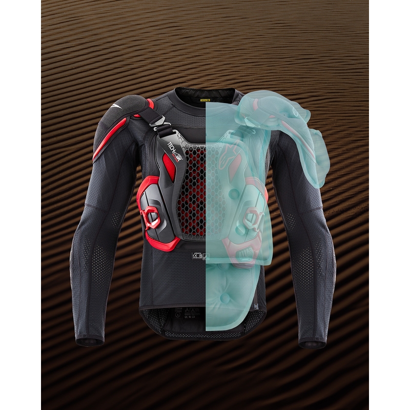 Γιλέκο μοτοσικλέτας με αερόσακο Alpinestars TECH-AIR®OFF-ROAD system μαύρο-κόκκινο