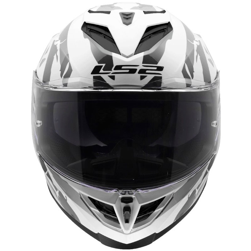 Κράνος μοτοσικλέτας full face LS2 FF818 Storm III Kaos λευκό-γκρι