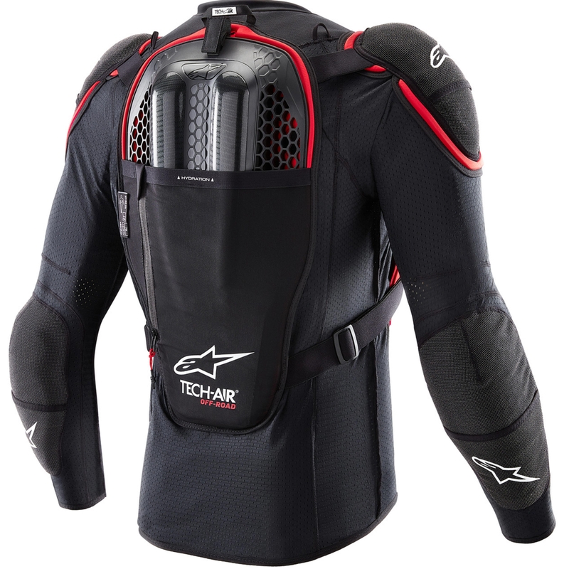Γιλέκο μοτοσικλέτας με αερόσακο Alpinestars TECH-AIR®OFF-ROAD system μαύρο-κόκκινο