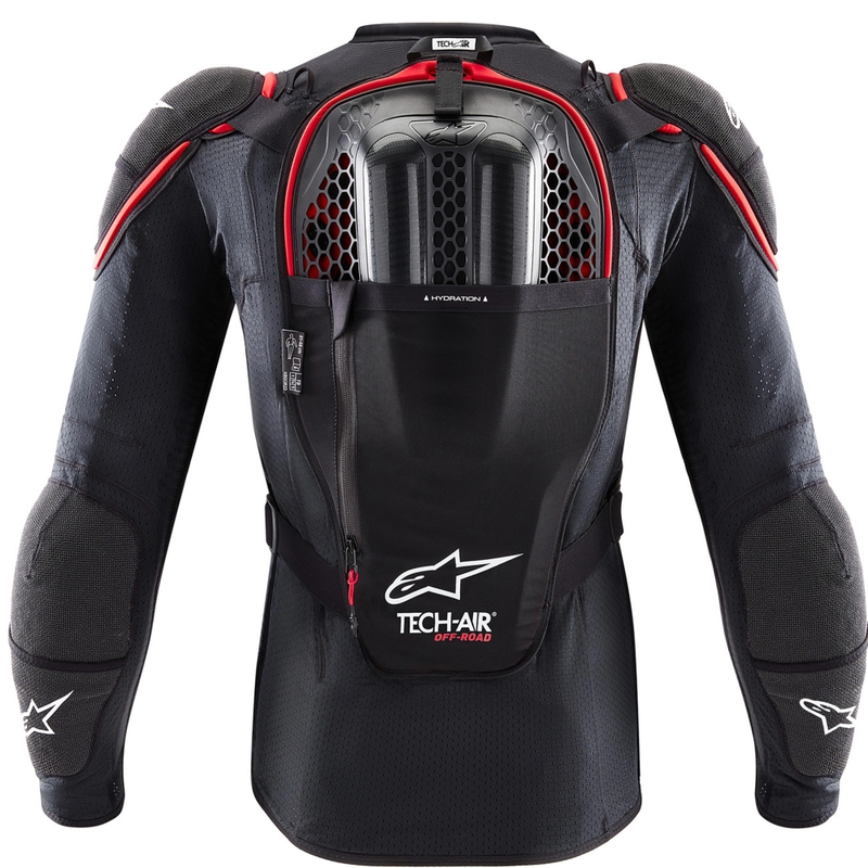 Γιλέκο μοτοσικλέτας με αερόσακο Alpinestars TECH-AIR®OFF-ROAD system μαύρο-κόκκινο