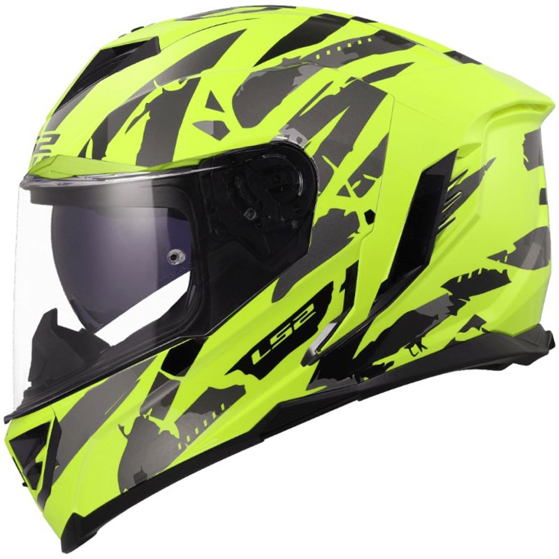 Κράνος μοτοσικλέτας full face LS2 FF818 Storm III Kaos κίτρινο