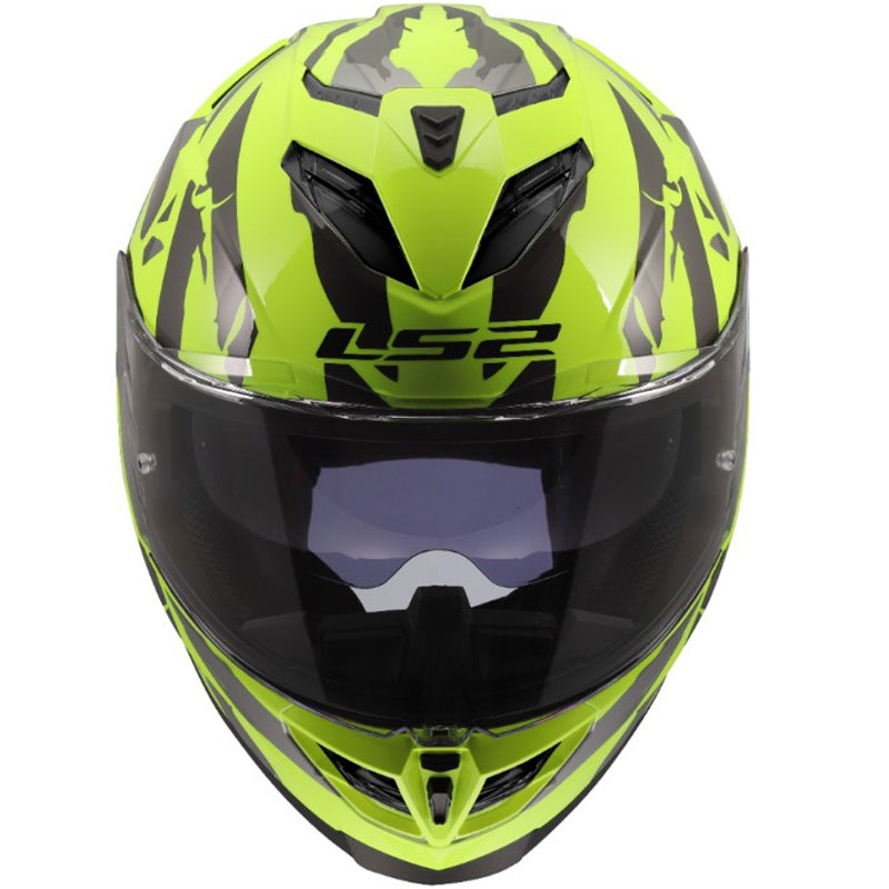 Κράνος μοτοσικλέτας full face LS2 FF818 Storm III Kaos κίτρινο