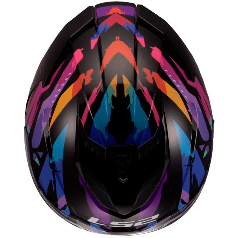 Κράνος Μοτοσικλέτας LS2 FF818 Storm III Kaos Full Face Μαύρο-Μωβ-Μπλε