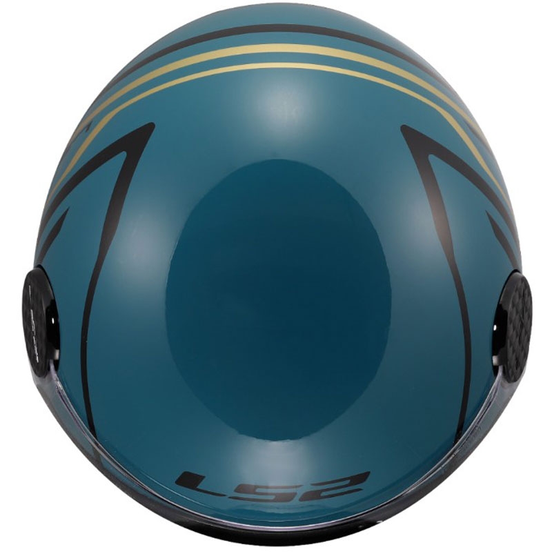 Κράνος μοτοσικλέτας ανοιχτού τύπου LS2 OF558 Sphere Lux II Minimum σκούρο μπλε-πράσινο