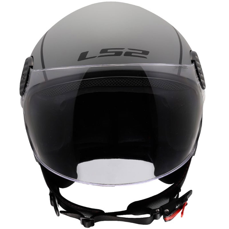 Κράνος μοτοσικλέτας ανοιχτού τύπου LS2 OF558 Sphere Lux II Minimum μαύρο-γκρι