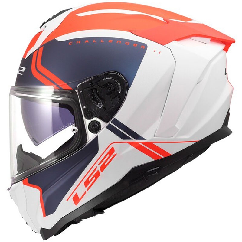 Κράνος μοτοσικλέτας full-face LS2 FF817 Challenger II Titan ματ λευκό-μπλε-κόκκινο
