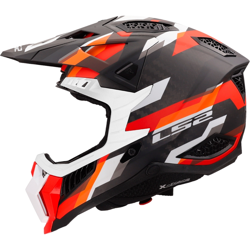 Κράνος Motocross LS2 MX703 X-Force Phantom ματ πορτοκαλί-κόκκινο