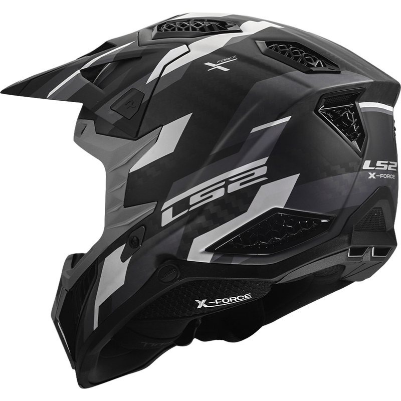 Κράνος μοτοκρός LS2 MX703 X-Force Phantom ματ μαύρο-γκρι
