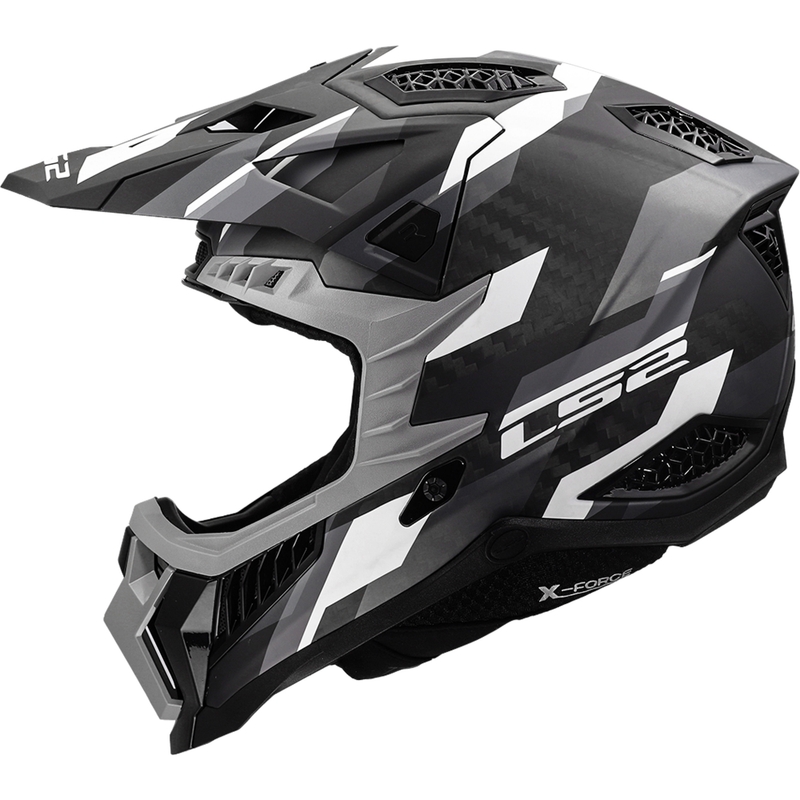 Κράνος μοτοκρός LS2 MX703 X-Force Phantom ματ μαύρο-γκρι