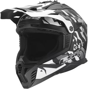 Κράνος Motocross LS2 MX708 Fast II Grotesk ματ μαύρο-γκρι
