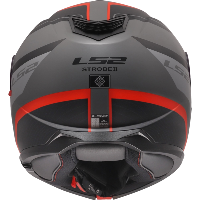 Κράνος LS2 FF908 Strobe II Monza ματ μαύρο-γκρι-κόκκινο