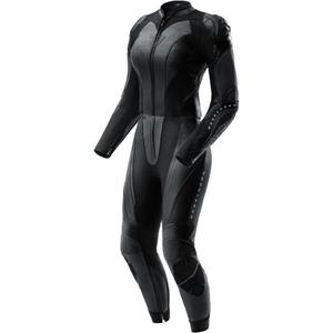Γυναικεία δερμάτινη φόρμα μοτοσικλέτας δύο τεμαχίων Rebelhorn Diva RS μαύρη