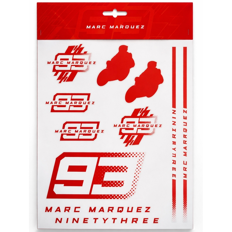 Ducati Marc Marquez Μεγάλα Αυτοκόλλητα MM93 κόκκινα