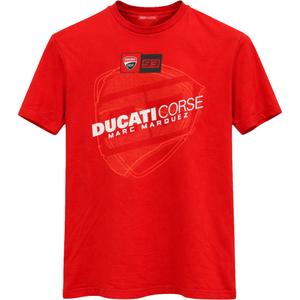 Μπλουζάκι Ducati Corse Marc Marquez Big Helmet 93 κόκκινο