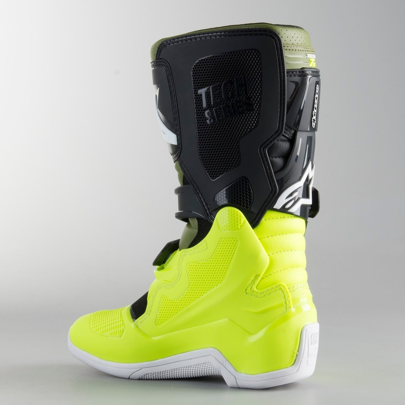 Dětské boty na motorku Alpinestars Tech 7 S černo-zeleno-fluo žluté