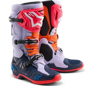 Μπότες Motocross Alpinestars TECH 10 Limited Edition Records σε μαύρο χρώμα