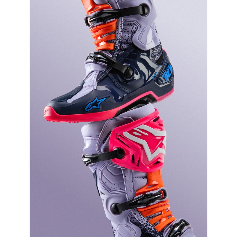 Μπότες Motocross Alpinestars TECH 10 Limited Edition Records σε μαύρο χρώμα