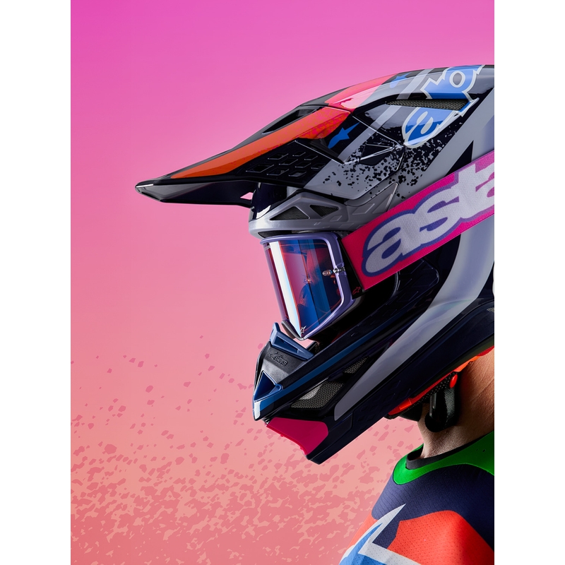 Κράνος Alpinestars Supertech S-M10 Limited Edition Records Motocross Γκρι
