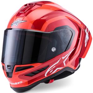 Κράνος μοτοσικλέτας Alpinestars Supertech R10 Arius full-face, fluorescent κόκκινο-κόκκινο-μαύρο-λευκό