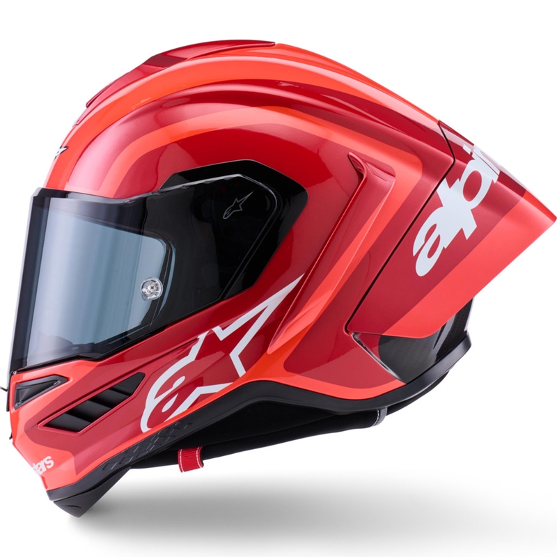 Κράνος μοτοσικλέτας Alpinestars Supertech R10 Arius full-face, fluorescent κόκκινο-κόκκινο-μαύρο-λευκό