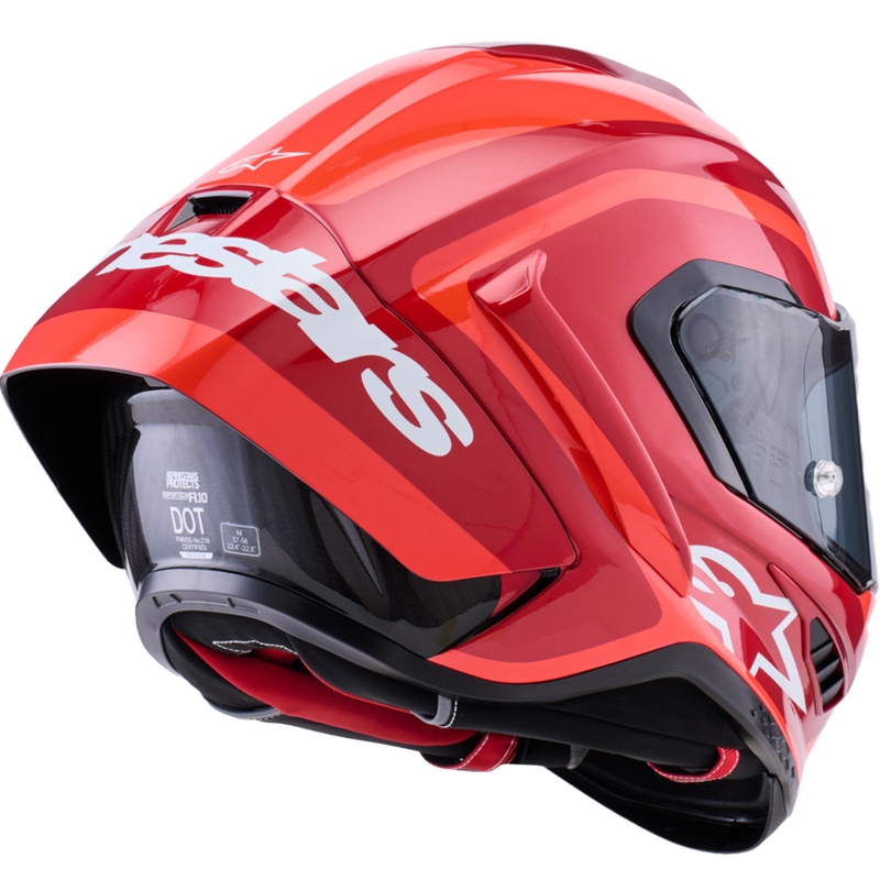 Κράνος μοτοσικλέτας Alpinestars Supertech R10 Arius full-face, fluorescent κόκκινο-κόκκινο-μαύρο-λευκό