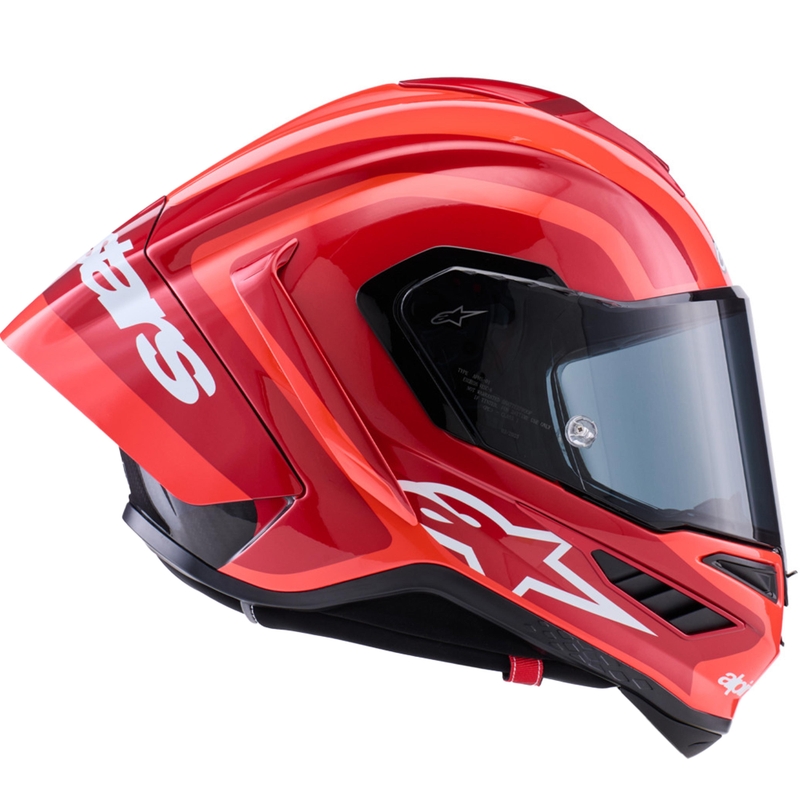 Κράνος μοτοσικλέτας Alpinestars Supertech R10 Arius full-face, fluorescent κόκκινο-κόκκινο-μαύρο-λευκό