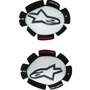 Παντόφλες Alpinestars GP Tech για γόνατα λευκές-μαύρες