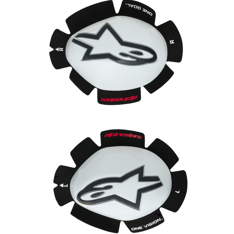 Παντόφλες Alpinestars GP Tech για γόνατα λευκές-μαύρες