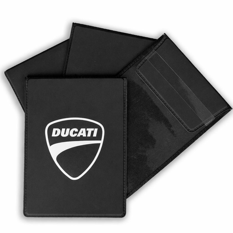 Τεχνικό κάλυμμα πινακίδας κυκλοφορίας Ducati με ασπρόμαυρο λογότυπο