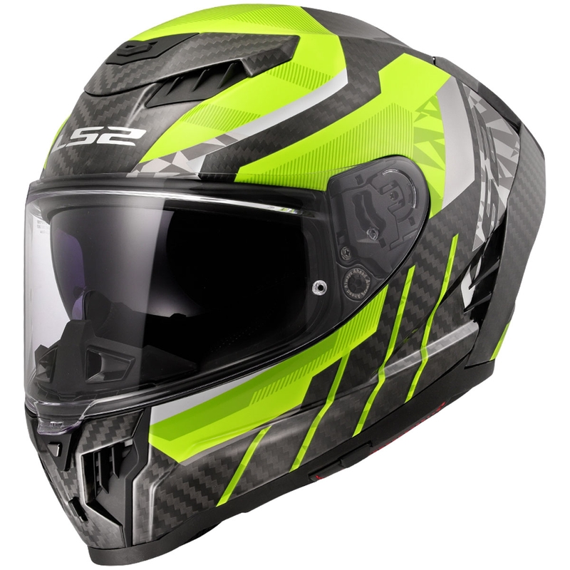 Integral κράνος μοτοσικλέτας LS2 FF807 Dragon Trax fluo κίτρινο