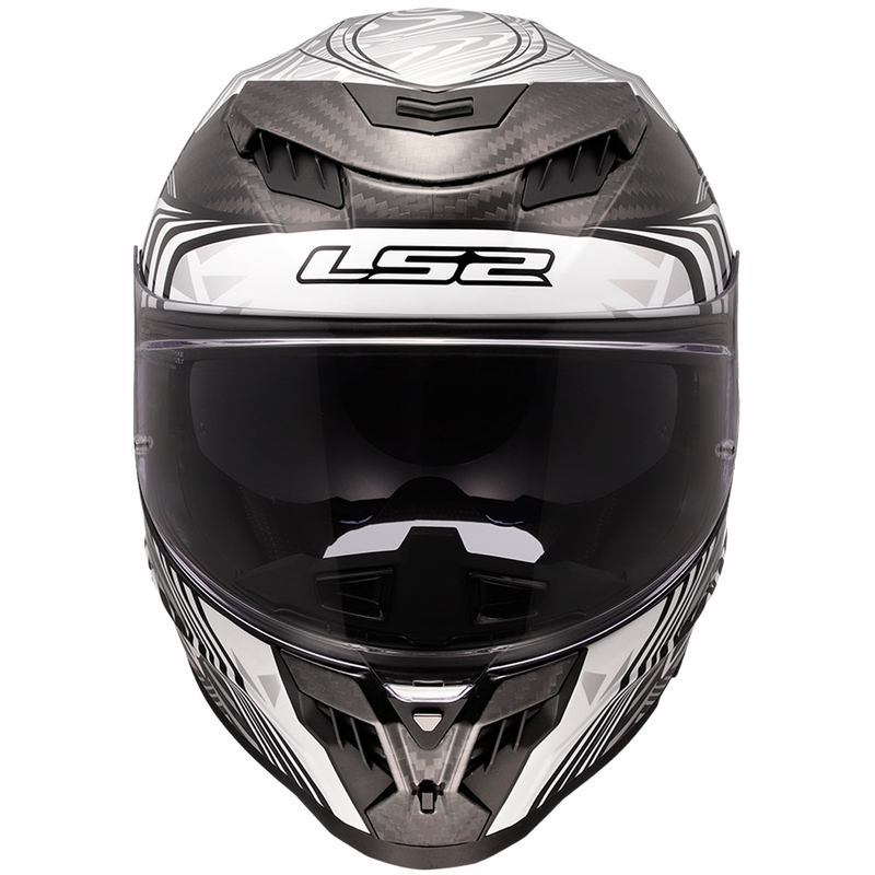 Κράνος Μοτοσικλέτας LS2 FF807 Dragon Carbon Enthum Full Face, Γυαλιστερό Ασημί