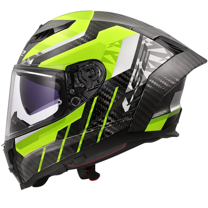 Integral κράνος μοτοσικλέτας LS2 FF807 Dragon Trax fluo κίτρινο