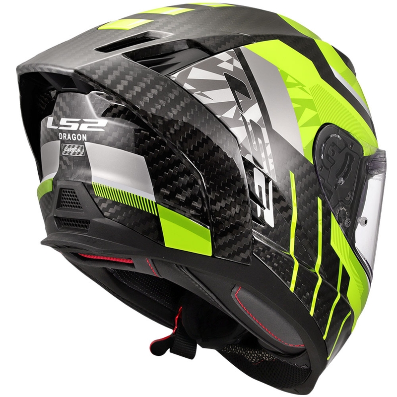 Integral κράνος μοτοσικλέτας LS2 FF807 Dragon Trax fluo κίτρινο
