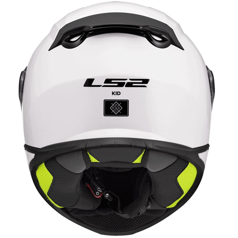 Παιδικό κράνος μοτοσικλέτας full face LS2 FF812, γυαλιστερό λευκό