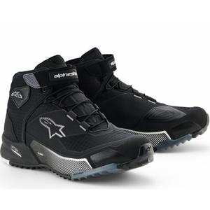 Γυναικείες μπότες μοτοσικλέτας Alpinestars Stella CR-X Drystar μαύρο-γκρι-λευκό