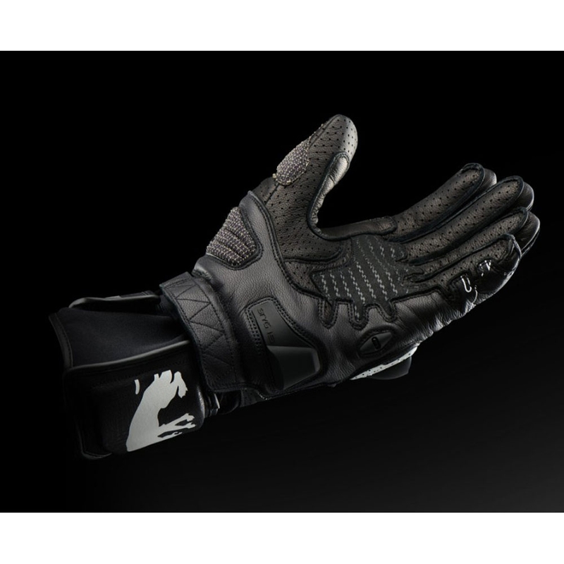 Γάντια Μοτοσικλέτας Furygan STYG 15 με Αερισμό, Μαύρο-Λευκό-Φθοριούχο Κίτρινο