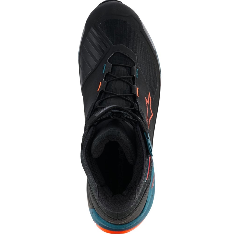 Μπότες μοτοσικλέτας Alpinestars CR-X Drystar μαύρο-μπλε-φλουορο-πορτοκαλί