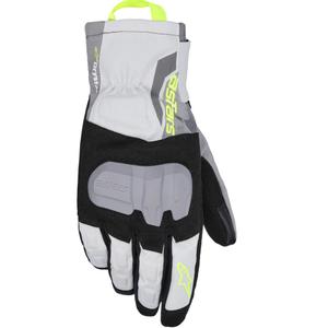 Γάντια μοτοσικλέτας Alpinestars XT-3 Drystar με μόνωση, μαύρο-σκούρο γκρι-ανοιχτό γκρι-κίτρινο