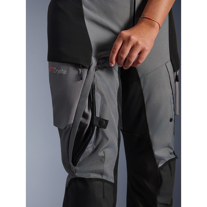 Γυναικείο παντελόνι μοτοσικλέτας Alpinestars Stella Andes V4 Drystar μαύρο-σκούρο γκρι